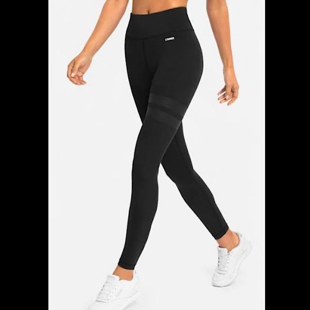 Stronger ETNA TIGHTS High Waist Black Grey